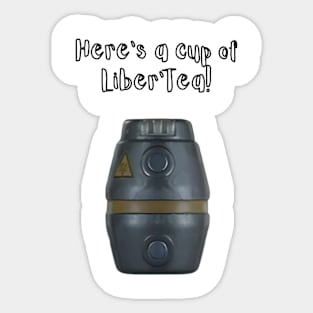 Cup of Liber'Tea Sticker